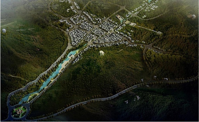 陕西铜川照金香山红色旅游景区旅游小镇规划设计方案(4)