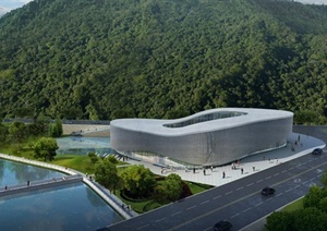 中国苴却砚文化博物馆两种概念性设计ppt方案