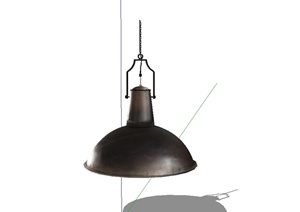 现代风格室内铁艺吊灯灯具设计SU(草图大师)模型
