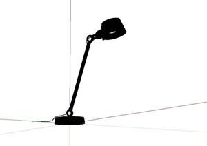 电脑空间独特的台灯灯具设计SU(草图大师)模型
