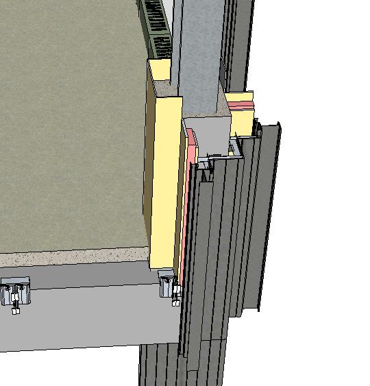 一个高层玻璃幕墙施工节点ＳＵ模型(3)