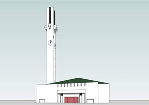 珊纳约基市政府中心SU(草图大师)模型
