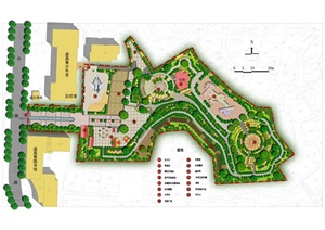 现代风格详细儿童公园建筑设计SU(草图大师)模型