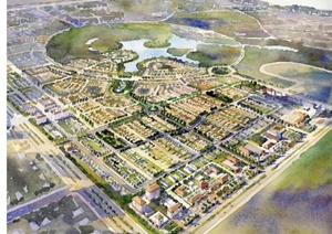 固安工业区76公顷居住区规划设计pdf方案