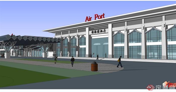 现代风格详细机场设计jpg方案(4)