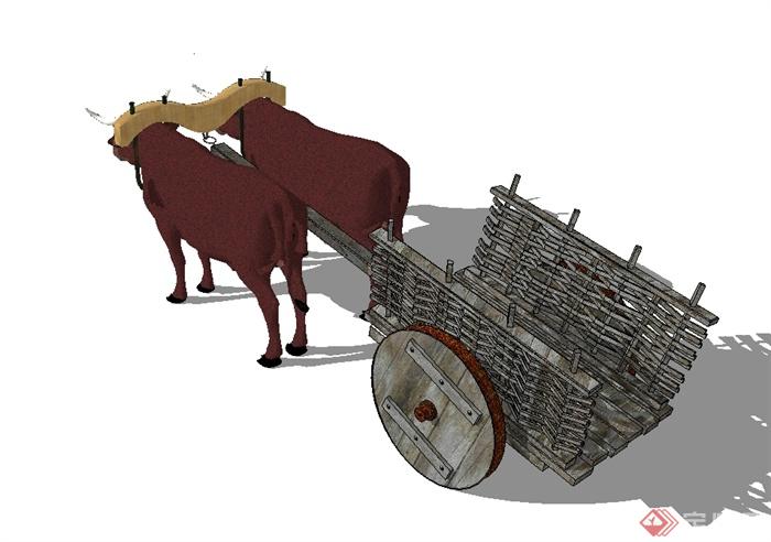 木牛车设计su模型(2)