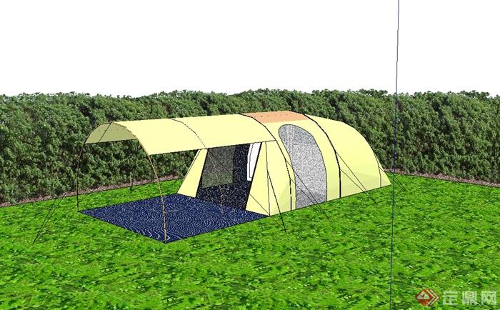帐篷详细完整设计su模型(1)