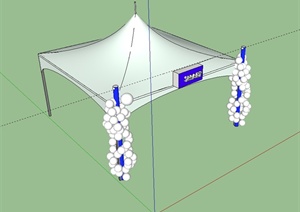 帐篷独特设计SU(草图大师)模型