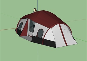 帐篷详细完整的设计SU(草图大师)模型