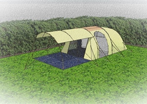 园林景观帐篷设计SU(草图大师)模型