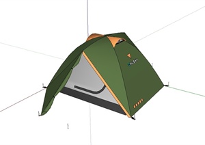 某露营详细帐篷设计SU(草图大师)模型