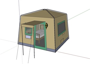 某露营休闲帐篷设计SU(草图大师)模型
