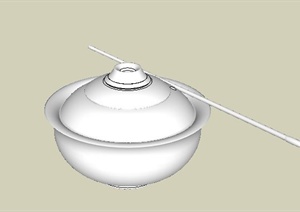陶瓷茶具SU(草图大师)模型