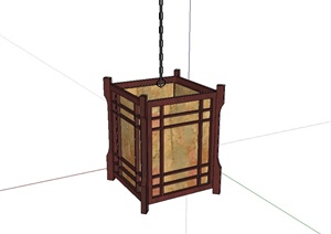 现代中式灯饰设计SU(草图大师)模型