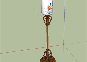 古典中式风格详细中式灯设计SU(草图大师)模型