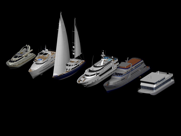 客船详细设计3d模型