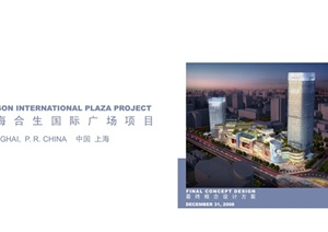 现代风格详细上海合生国际广场设计pdf方案