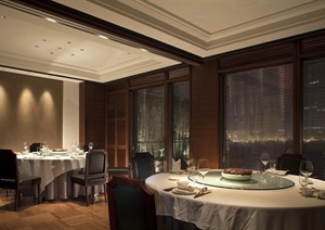 现代风格详细精致的餐馆空间设计cad施工图、效果图及实景图