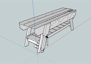 园凳设计SU(草图大师)模型