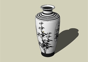 现代中式室内装饰花瓶配饰设计SU(草图大师)模型