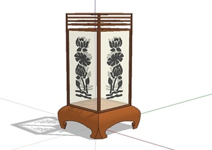 古典中式风格室内装饰家具设计SU(草图大师)模型