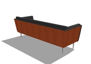 现代风格详细的办公室沙发设计SU(草图大师)模型