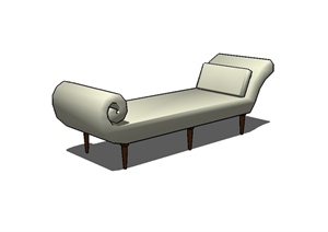 某现代沙发坐凳设计SU(草图大师)模型