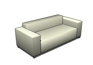 现代办公室室内沙发设计SU(草图大师)模型