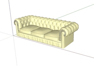 某室内包厢沙发设计SU(草图大师)模型