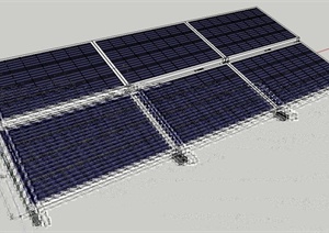 太阳能板设计SU(草图大师)模型