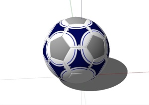 足球装饰品设计SU(草图大师)模型
