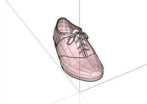 一只鞋子装饰品设计SU(草图大师)模型