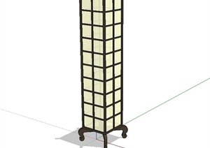 现代中式配饰灯饰设计SU(草图大师)模型