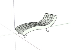 躺椅沙发设计SU(草图大师)模型