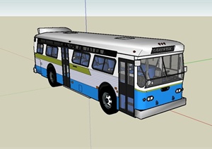 公交汽车设计SU(草图大师)模型
