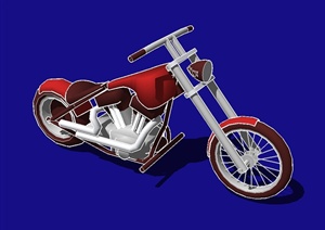 摩托车设计SU(草图大师)模型