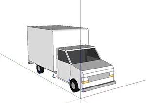简单的货车汽车设计SU(草图大师)模型