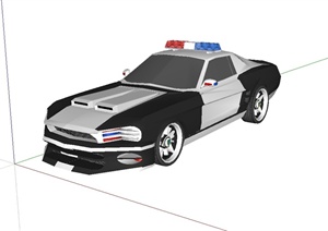 警用车设计SU(草图大师)模型