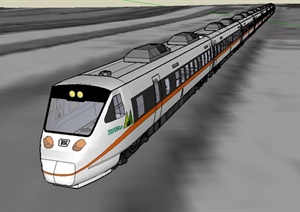 火车设计SU(草图大师)模型