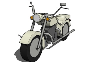哈雷摩托车设计SU(草图大师)模型