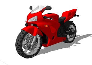 独特精美的摩托车设计SU(草图大师)模型