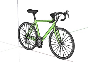 详细自行车设计SU(草图大师)模型