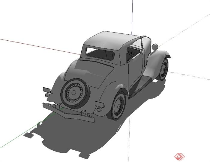老式详细的汽车设计su模型(3)