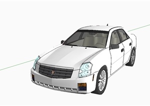 凯迪拉克汽车设计SU(草图大师)模型