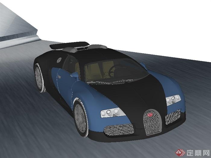 阿斯顿马丁跑车设计su模型(2)