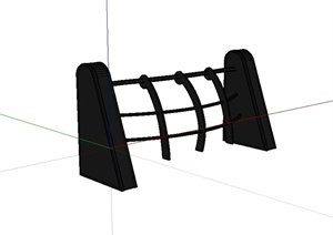 现代风格栏杆护栏设计SU(草图大师)模型