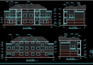 欧式风格多层详细住宅建筑设计cad施工图