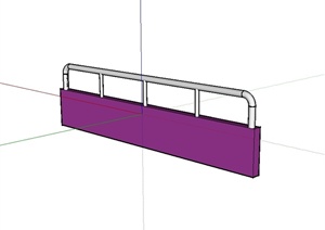 现代风格围栏护栏设计SU(草图大师)模型