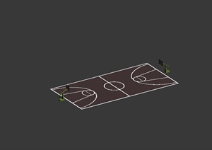 篮球场设计3d模型