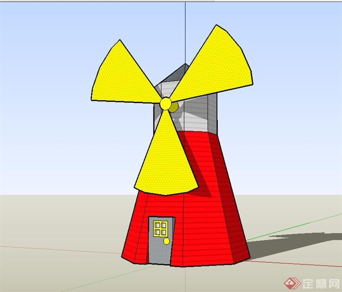 27种风车详细设计su模型(2)